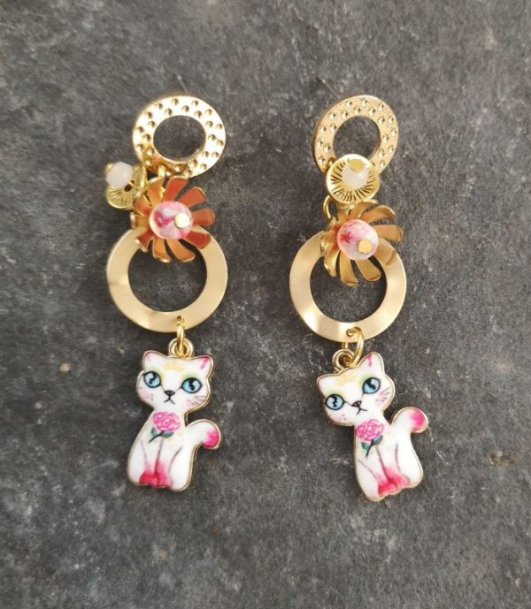 Rosie the Cat Earrings