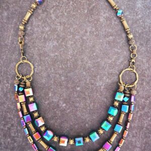 Bronze Rainbow Necklace